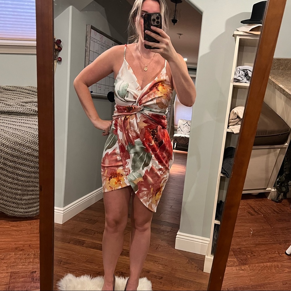 Floral mini dress